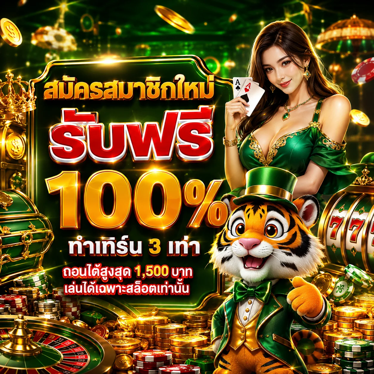 โปรโมชั่นสมาชิกใหม่ palen24 รับโบนัสฝากแรก 100%